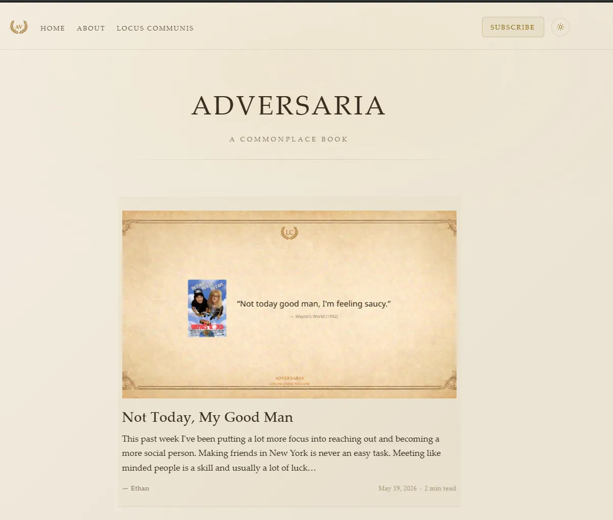 Adversaria screenshot